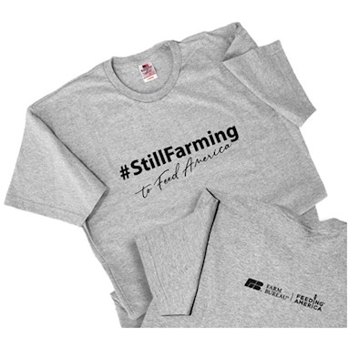 #StillFarming Tee, size large